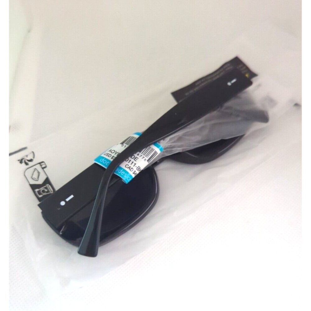 Dot Dash‎ Code Sunglasses - Black/Black NWT - image 2